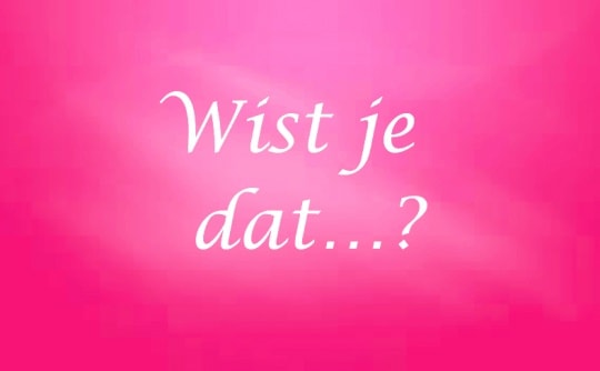 Wist je dat?